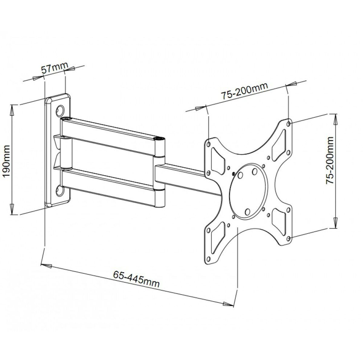 TV-holder Techly ICA-LCD 2903 19" 37" 25 kg